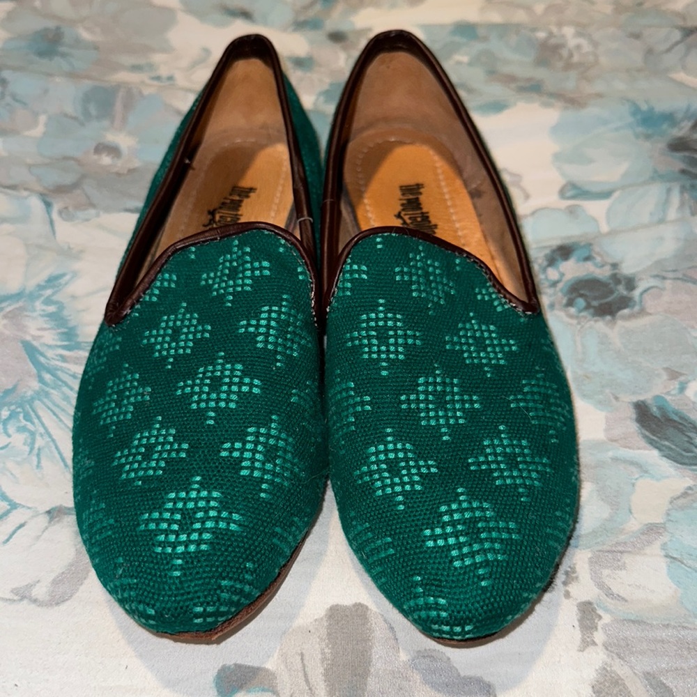 Root Collective - Beautiful Vivid Woven Top Flats Size 7 EUC